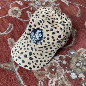 Women's '47 Tan Florida State Seminoles Cheetah Clean Up Adjustable Hat